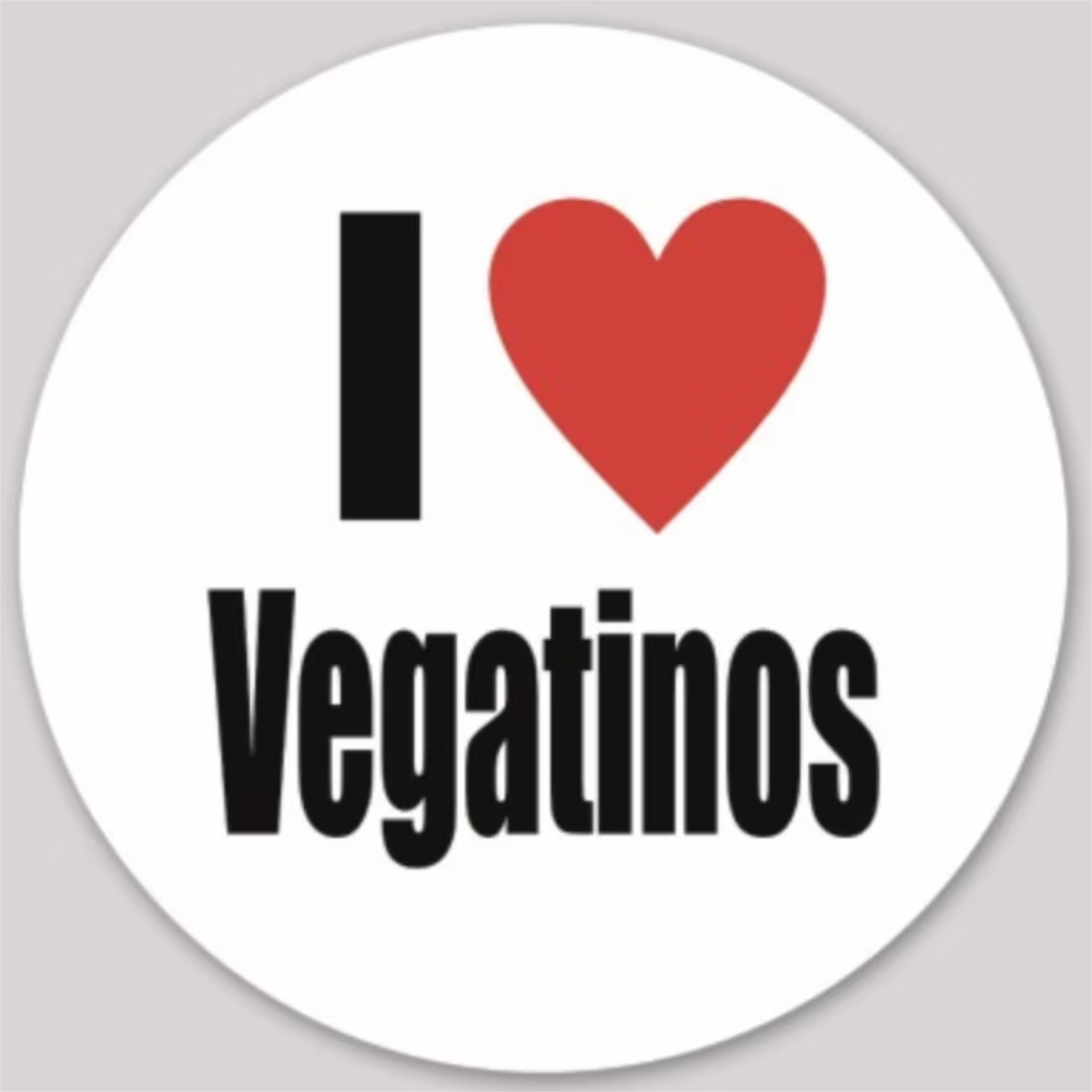I Heart Vegatinos Sticker